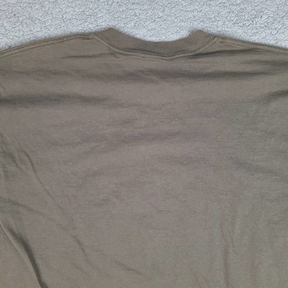 Bubba Gump Shrimp Co T-Shirt Mens Large Brown Olive Graphic Tee Chicago - Picture 8 of 12